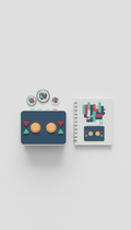 Compact Bundle With Pins And Zine